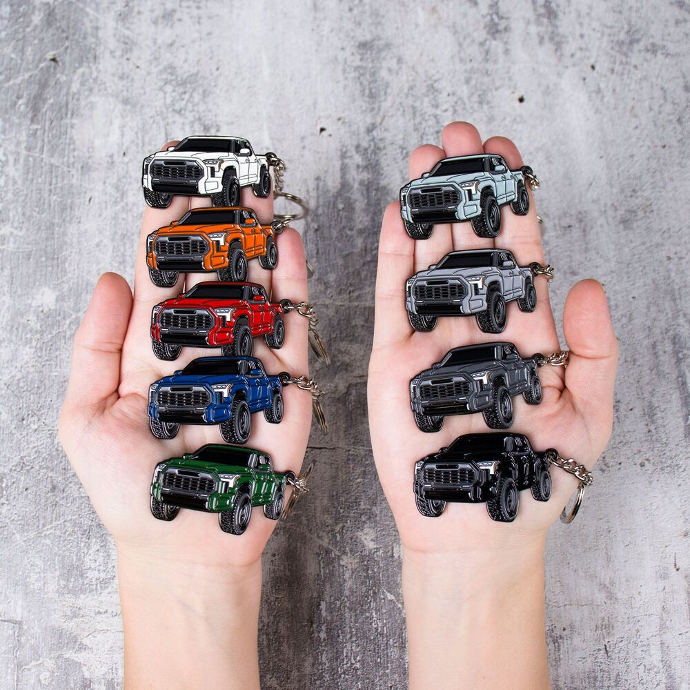 Tundra Accessories Metal Tundra Keychain 2024 2023 - Key Ring Toy Truck